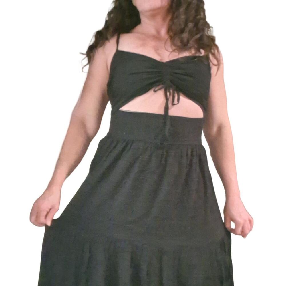 L*Space Zuri Maxi Dress in Black Size L